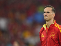 Fabian Ruiz central midfield of Spain and Paris Saint-Germain during the UEFA EURO 2024 semi-final match between Spain v France at Munich Fo...