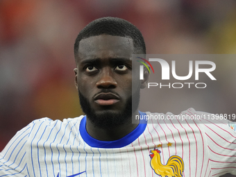 Dayot Upamecano centre-back of France and Bayern Munich during the UEFA EURO 2024 semi-final match between Spain v France at Munich Football...