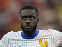 Dayot Upamecano centre-back of France and Bayern Munich during the UEFA EURO 2024 semi-final match between Spain v France at Munich Football...