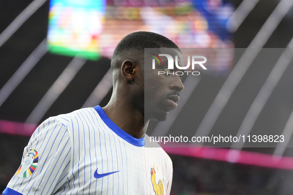 Ousmane Dembele right winger of France and Paris Saint-Germain during the UEFA EURO 2024 semi-final match between Spain v France at Munich F...