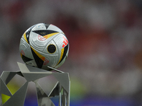 Adidas match ball "FUSSBALLLIEBE FINALE" during the UEFA EURO 2024 semi-final match between Spain v France at Munich Football Arena on July...