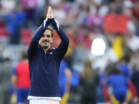 Antoine Griezmann centre-forward of France and Atletico de Madrid during the warm-up before the UEFA EURO 2024 semi-final match between Spai...