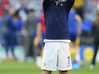 Antoine Griezmann centre-forward of France and Atletico de Madrid during the warm-up before the UEFA EURO 2024 semi-final match between Spai...