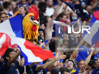 French supporters during the UEFA EURO 2024 semi-final match between Spain v France at Munich Football Arena on July 9, 2024 in Munich, Germ...