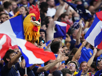 French supporters during the UEFA EURO 2024 semi-final match between Spain v France at Munich Football Arena on July 9, 2024 in Munich, Germ...