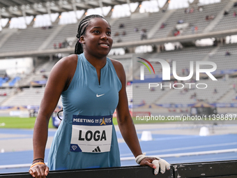 PARIS, FRANCE - JULY 08:
Rose LOGA of France, competes in the Women's Hammer Throw, during the Meeting of Paris 2024 - IAAF Diamond League,...