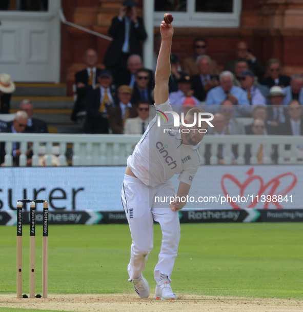 England's Gus Atkinson (Surrey) is making his debut during the Rothesay Test on Day 1 of the 5-match series between England and West Indies...