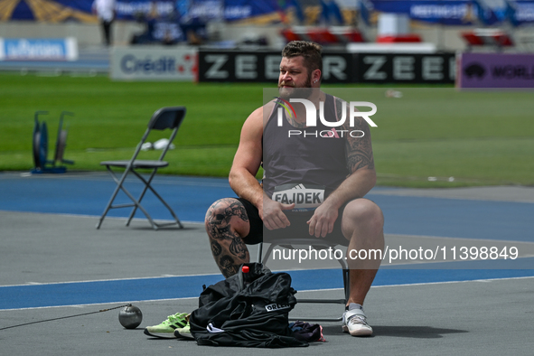 PARIS, FRANCE - JULY 08:
Pawel FAJDEK of Poland, competes in the Men's Hammer Throw, during the Meeting of Paris 2024 - IAAF Diamond League,...