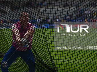 PARIS, FRANCE - JULY 08:
Wojciech NOWICKI of Poland, competes in the Men's Hammer Throw, during the Meeting of Paris 2024 - IAAF Diamond Lea...