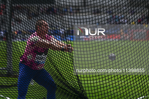 PARIS, FRANCE - JULY 08:
Wojciech NOWICKI of Poland, competes in the Men's Hammer Throw, during the Meeting of Paris 2024 - IAAF Diamond Lea...