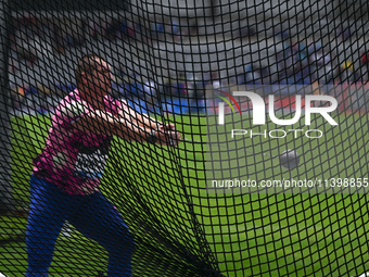 PARIS, FRANCE - JULY 08:
Wojciech NOWICKI of Poland, competes in the Men's Hammer Throw, during the Meeting of Paris 2024 - IAAF Diamond Lea...