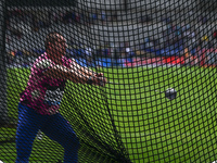 PARIS, FRANCE - JULY 08:
Wojciech NOWICKI of Poland, competes in the Men's Hammer Throw, during the Meeting of Paris 2024 - IAAF Diamond Lea...