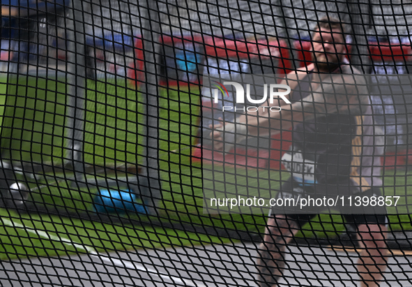 PARIS, FRANCE - JULY 08:
Pawel FAJDEK of Poland, competes in the Men's Hammer Throw, during the Meeting of Paris 2024 - IAAF Diamond League,...