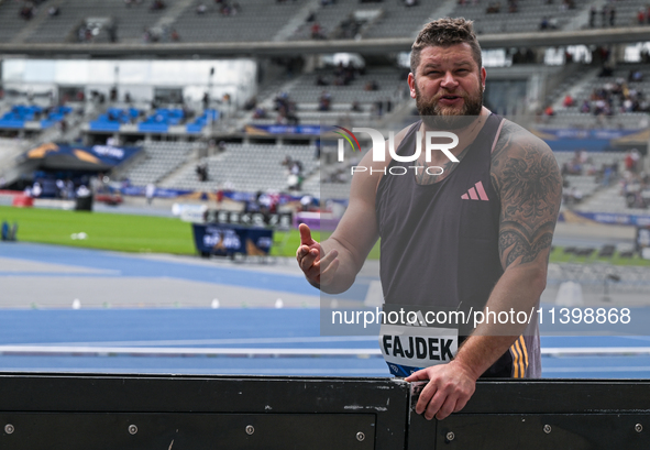 PARIS, FRANCE - JULY 08:
Pawel FAJDEK of Poland, competes in the Men's Hammer Throw, during the Meeting of Paris 2024 - IAAF Diamond League,...