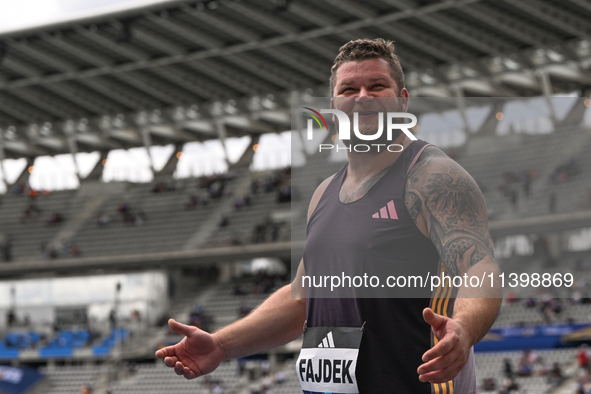 PARIS, FRANCE - JULY 08:
Pawel FAJDEK of Poland, competes in the Men's Hammer Throw, during the Meeting of Paris 2024 - IAAF Diamond League,...