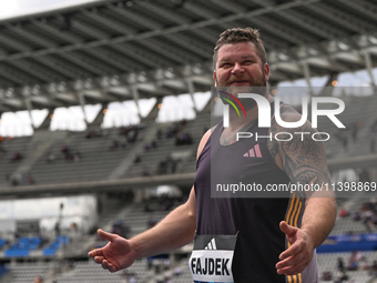 PARIS, FRANCE - JULY 08:
Pawel FAJDEK of Poland, competes in the Men's Hammer Throw, during the Meeting of Paris 2024 - IAAF Diamond League,...