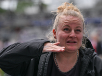 PARIS, FRANCE - JULY 08:
Alexandra TAVERNIER of France, competes in the Women's Hammer Throw, during the Meeting of Paris 2024 - IAAF Diamon...