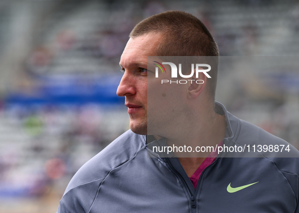 PARIS, FRANCE - JULY 08:
Wojciech NOWICKI of Poland, competes in the Men's Hammer Throw, during the Meeting of Paris 2024 - IAAF Diamond Lea...