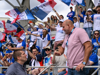 PARIS, FRANCE - JULY 08:
Piotr Malachowski (R), a Polish retired discus thrower, chatting with Wojciech NOWICKI (L), during the Men's Hammer...