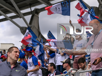 PARIS, FRANCE - JULY 08:
Piotr Malachowski (R), a Polish retired discus thrower, chatting with Wojciech NOWICKI (L), during the Men's Hammer...