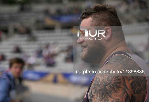 PARIS, FRANCE - JULY 08:
Pawel FAJDEK of Poland, competes in the Men's Hammer Throw, during the Meeting of Paris 2024 - IAAF Diamond League,...