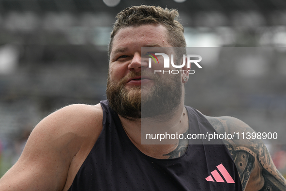 PARIS, FRANCE - JULY 08:
Pawel FAJDEK of Poland, competes in the Men's Hammer Throw, during the Meeting of Paris 2024 - IAAF Diamond League,...