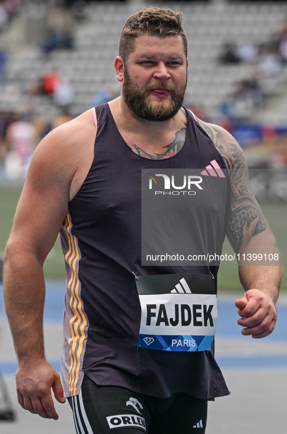 PARIS, FRANCE - JULY 08:
Pawel FAJDEK of Poland, competes in the Men's Hammer Throw, during the Meeting of Paris 2024 - IAAF Diamond League,...