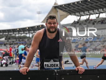 PARIS, FRANCE - JULY 08:
Pawel FAJDEK of Poland, competes in the Men's Hammer Throw, during the Meeting of Paris 2024 - IAAF Diamond League,...