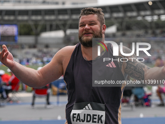 PARIS, FRANCE - JULY 08:
Pawel FAJDEK of Poland, competes in the Men's Hammer Throw, during the Meeting of Paris 2024 - IAAF Diamond League,...