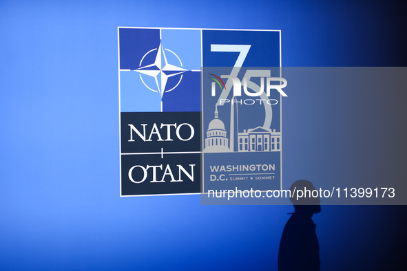 The 75th NATO Summit in the Walter E. Washington Convention Center in Washington, DC, on July 10, 2024.  