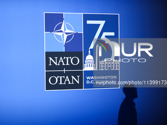 The 75th NATO Summit in the Walter E. Washington Convention Center in Washington, DC, on July 10, 2024.  (