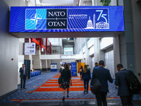 Participants during the 75th NATO Summit in the Walter E. Washington Convention Center in Washington, DC, on July 10, 2024.  (