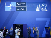 Participants during the 75th NATO Summit in the Walter E. Washington Convention Center in Washington, DC, on July 10, 2024.  (