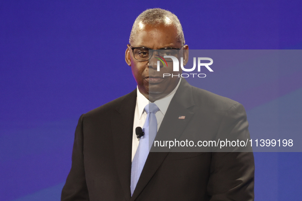 United States Secretary of Defense Lloyd Austin during the NATO Summit in Washington DC, United States on July 10, 2024. 