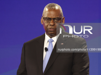 United States Secretary of Defense Lloyd Austin during the NATO Summit in Washington DC, United States on July 10, 2024. (