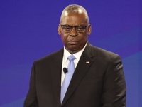 United States Secretary of Defense Lloyd Austin during the NATO Summit in Washington DC, United States on July 10, 2024. (