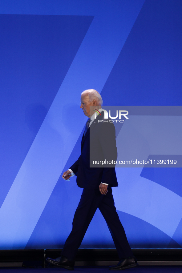 President of the United States Joe Biden during welcome ceremony of the NATO Summit in Washington DC, United States on July 10, 2024. 