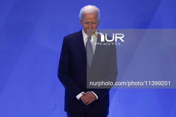 President of the United States Joe Biden during welcome ceremony of the NATO Summit in Washington DC, United States on July 10, 2024. 