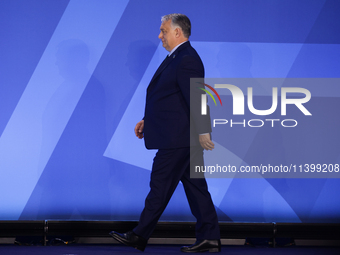 Prime Minister of Hungary Viktor Orban during welcome ceremony of the NATO Summit in Washington DC, United States on July 10, 2024. (