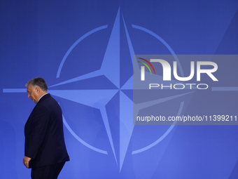 Prime Minister of Hungary Viktor Orban during welcome ceremony of the NATO Summit in Washington DC, United States on July 10, 2024. (