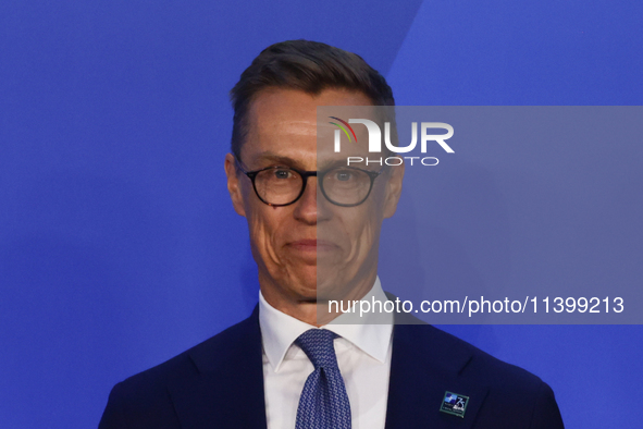 President of Finland Alexander Stubb during welcome ceremony of the NATO Summit in Washington DC, United States on July 10, 2024. 