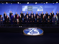 Leaders during familty photo of the NATO Summit in Washington DC, United States on July 10, 2024. (