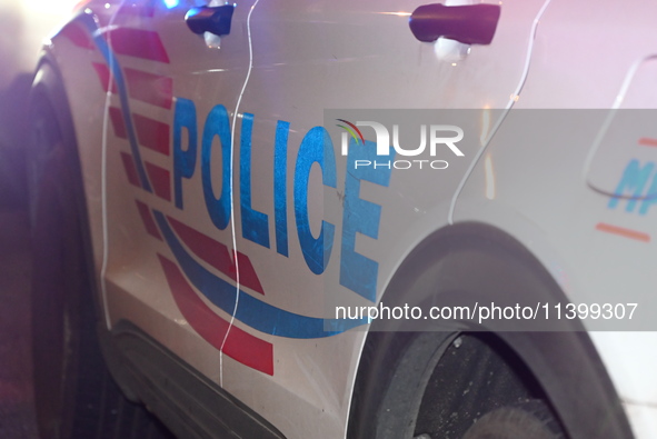 Police are investigating on the scene. One person is being shot and killed in Washington, D.C., United States, on July 10, 2024. Wednesday e...