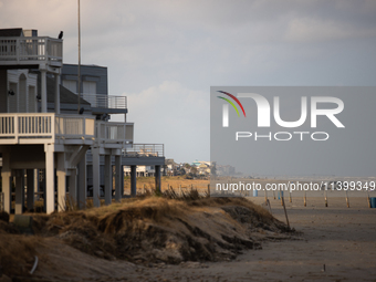 Pirates Beach in Galveston, Texas, on July 10, 2024. (