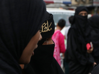 A Muslim devotee is participating in the 4th day of the Muharram festival in Kolkata, India, on July 11, 2024. (