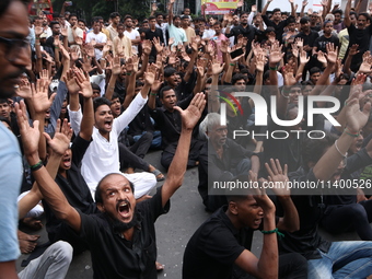 A Muslim devotee is participating in the 4th day of the Muharram festival in Kolkata, India, on July 11, 2024. (