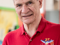 Italian astronaut Paolo Nespoli during the meeting 'Attraverso Le Stelle' in Surbo, near Lecce, Italy, on July 11, 2024. Paolo Nespoli is a...