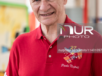 Italian astronaut Paolo Nespoli during the meeting 'Attraverso Le Stelle' in Surbo, near Lecce, Italy, on July 11, 2024. Paolo Nespoli is a...