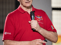 Italian astronaut Paolo Nespoli during the meeting 'Attraverso Le Stelle' in Surbo, near Lecce, Italy, on July 11, 2024. Paolo Nespoli is a...