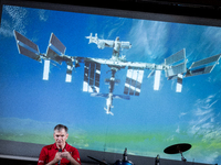 Italian astronaut Paolo Nespoli during the meeting 'Attraverso Le Stelle' in Surbo, near Lecce, Italy, on July 11, 2024. Paolo Nespoli is a...